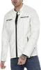 Urban Bikerjacke Steppjacke Kunstleder Weiß L Produktbild-Vorschau 11