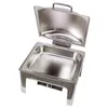 Edelstahl Luxus Speisenwärmer 2/3 Warmhaltebehälter Chafing Produktbild-Vorschau 2