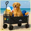 Wózek plażowy sunshine czarny składany turystyczny plaża Podgląd zdjęcia produktu 4