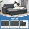 HOMCOM Schlafsofa Ecksofa mit Bettfunktion 3er Couch mit Produktbild-Vorschau 6