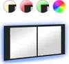 A product image showing a black LED mirror cabinet with blue LED lighting. Náhled obrázku produktu