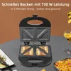 750W Sandwichmaker mit Antihaft-Beschichtung & Produktbild-Vorschau 4