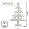 LED Weihnachtsbaum Holz weiß Deko Winter Weihnachten Produktbild-Vorschau 4