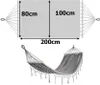 Verk 27124 Hamaka Houpací síť dřevo 200 x 100 cm šedá Náhled obrázku produktu 3
