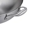Wok Relaxdays, Ø 32 cm, acciaio inossidabile non rivestito, Anteprima dell’immagine prodotto 6