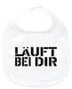 Huuraa Baby Lätzchen Läuft bei dir Jugendwort White Produktbild-Vorschau 1