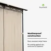 Blumfeldt Mondo Pavillon 3x4 – stalowa rama, z zasłonami, Podgląd zdjęcia produktu 6