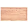 Waschtischplatte Hellbraun 100x50x(2-4) cm Massivholz Produktbild-Vorschau 4