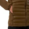 Isolierte Vaskye Hybrid-Kapuzenjacke von Berghaus in braun mit Reißverschluss und Taschen. Podgląd zdjęcia produktu