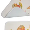 Mr. & Mrs. Panda Badteppich Rotkehlchen Federn - Weiß - Produktbild-Vorschau 5