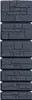 A stacked view of a dark gray rain barrel. Anteprima dell’immagine prodotto