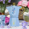 Bialetti Bridgerton, Mokka-Kanne, Blau, Gold, Aluminium, 6 Produktbild-Vorschau 6