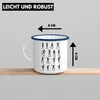 Trendation - Mathe Gleichungen Lustige Emaille Tasse Produktbild-Vorschau 3
