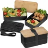 Große Brotdose / Lunchbox / 2-stöckig / mit Besteck / Produktbild-Vorschau 2