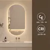 Specchio da bagno LED ovale con illuminazione, specchio da Anteprima dell’immagine prodotto 3