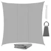 GARDLOV 23164 Sonnensegel 3,6x3,6 m grau Produktbild-Vorschau 1