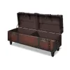 vidaXL Ensemble de coffres-sièges 3 pcs. Marron Voir les images du produit 6
