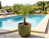 Pflanztopf FloraSelf Keramik glasiert Ø 37 cm H 36 cm grün Produktbild-Vorschau 2