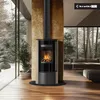 Kaminofen aus Stahl KRATKI ERIK Ø 150 5,5 kW dekorative Produktbild-Vorschau 7