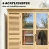 Outsunny Gartenschrank Holz Begehbarer Geräteschuppen mit Produktbild-Vorschau 5