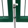 vidaXL Gartentor mit Pfosten 350x100 cm Stahl Grün Produktbild-Vorschau 3