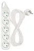 Prodlužovací kabel 5 m / 5 zásuvek / bílý / PVC / 1 mm2 Náhľad obrázku produktu