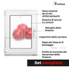 Finestra Framex per cantina Finestra in PVC Vetro satinato Anteprima dell’immagine prodotto 3