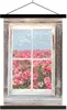 MuchoWow® Textilposter Aussicht - Blumen - Feld 60x90 cm Produktbild-Vorschau 1