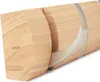 A close-up view of a wooden wall-mounted hook rack. Produktbild-Vorschau