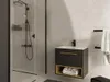 Waschbeckenunterschrank hängend - B. 60 cm - Anthrazit - Produktbild-Vorschau 3
