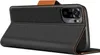 A black flip case for a smartphone is shown open, revealing the phone's camera module. Náhled obrázku produktu