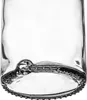 A close-up view of the base of a clear glass bottle. Produktbild-Vorschau