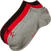 Puma Socks Uni-Sneaker-Socken 3 Paar rot, schwarz, grau 35 Produktbild-Vorschau 3