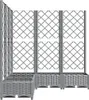 vidaXL květináč s mříží Světle šedý 120x120x121,5 cm PP Náhled obrázku produktu 5