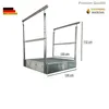 Podesttreppe Stahltreppe Freistehend 2 Stufen Höhe 38cm Produktbild-Vorschau 2