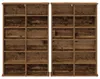 vidaXL CD Regal 2 Stk. Altholz 60 x 17 x 92 cm Produktbild-Vorschau 6