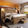 Letto contenitore Flieks matrimoniale 160x200 cm con USB e Anteprima dell’immagine prodotto 1