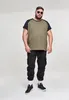 Urban Classics - RAGLAN Contrast T-Shirt oliv / schwarz 4XL Podgląd zdjęcia produktu 31