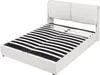 Lit rembourré 'Lunner' lit double avec matelas et coffre de Voir les images du produit 5