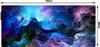A large gaming mousepad with a colorful, abstract nebula design. Dimensions are indicated. Náhľad obrázku produktu