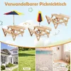COSTWAY Kindersitzgruppe Outdoor mit Sonnenschirm, Produktbild-Vorschau 7