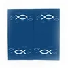 itenga 6x Windlicht + 40x Servietten - Fisch - blau weiß Produktbild-Vorschau 4
