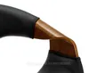 Chaise de bar pivotante DARLENIS - noir / noyer Voir les images du produit 8