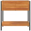 vidaXL Pflanzkübel mit Ablage 80x45x80 cm Massivholz Akazie Produktbild-Vorschau 4