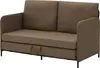 A brown sofa bed is shown from the front. Produktbild-Vorschau