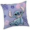 DISNEY Stitch Čtvercový polštář, dekorační polštář, fialová Náhled obrázku produktu 2