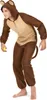 Tuta scimmia costume uomo giungla marrone-beige - taglia Anteprima dell’immagine prodotto 2