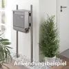 MeLiTec Edelstahl Briefkastenständer PBS3 anthrazit Produktbild-Vorschau 2