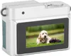 A small digital camera displaying a picture of a puppy and a kitten on its screen. Náhľad obrázku produktu