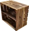 Holzkiste 50x40x30cm Geflammt Boden Lang Produktbild-Vorschau 1